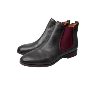 NEW Pikolinos Royal leather ankle boots Size 39 brown maroon red